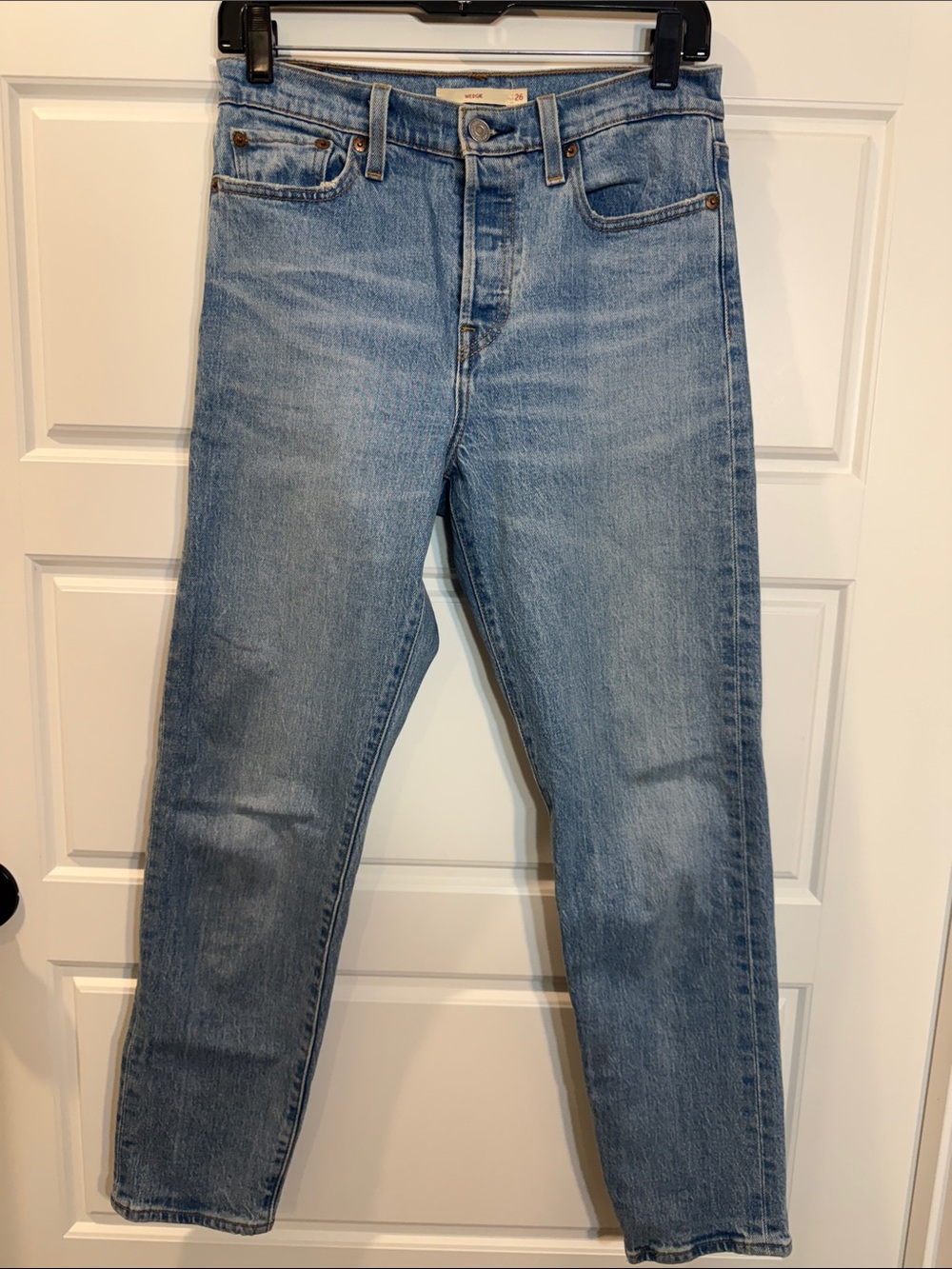 Levi’s Wedgie Straight Jeans Womens High Rise Denim - Picture 4 of 10